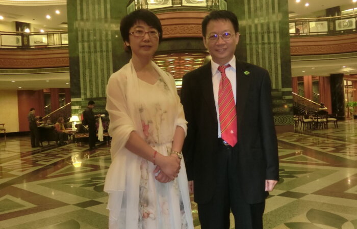 與中國駐汶萊大使於汶萊首都見面