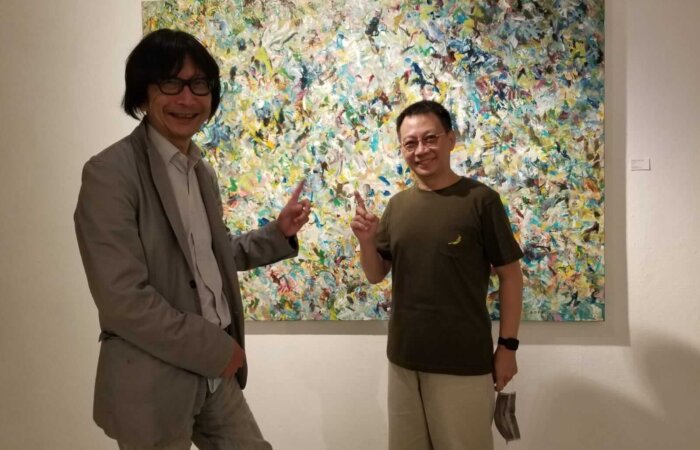 2020年6月19日， 參加周肅磐同學在香港藝術中心的畫展